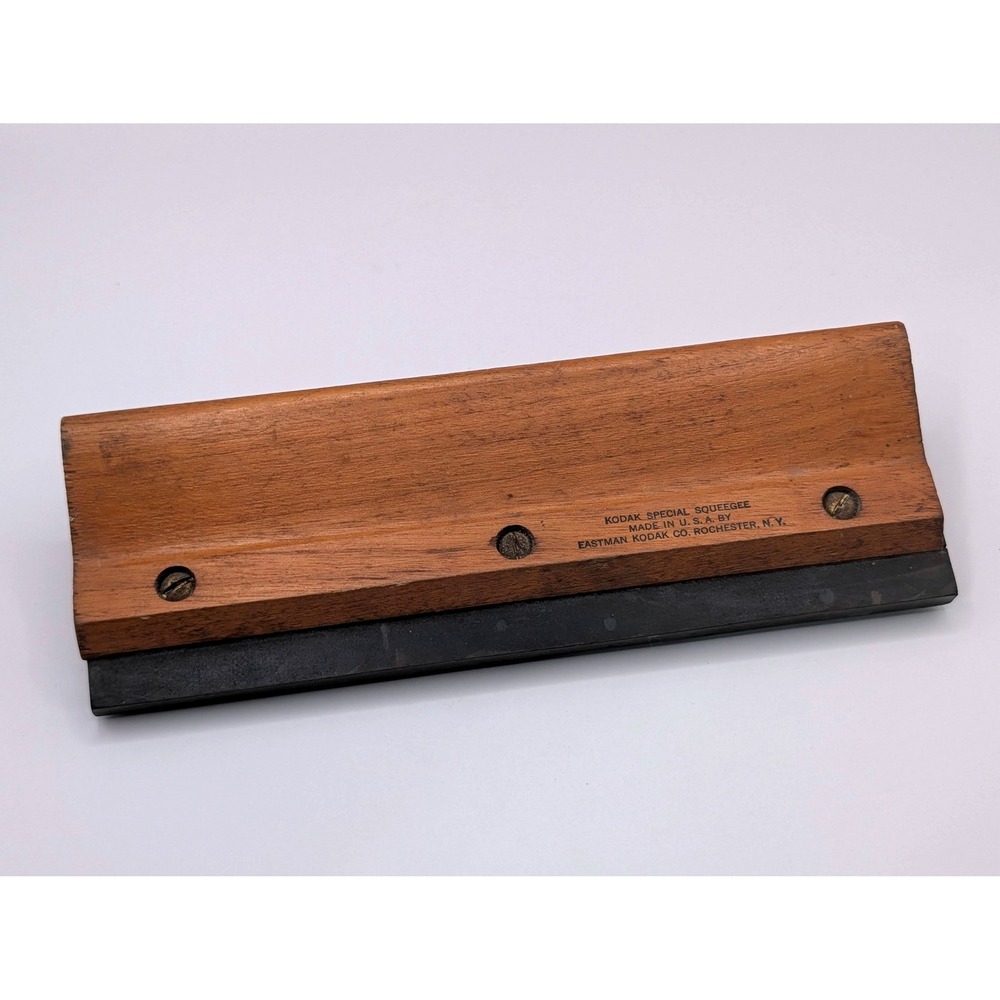 Vintage Kodak Special Squeegee 8 Inch Wood Darkroom Photography Tool